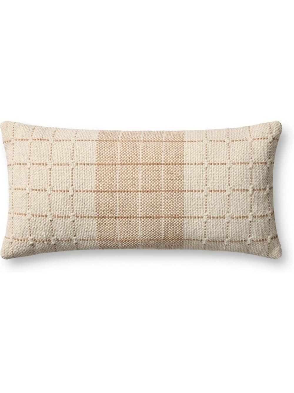 Natural Rust Decorative Pillow Cover 12"x27" | Boho Chic Home Accent